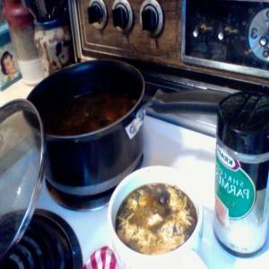 Spinach & Egg Soup Made With Swiss Chard_image