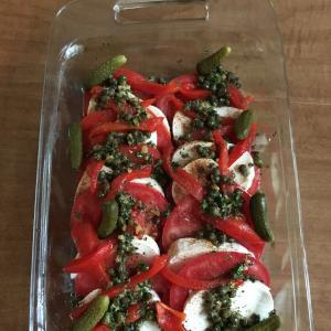 Mozzarella and Tomato Appetizer Tray image