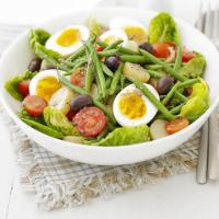 Summer salad with anchovy dressing image