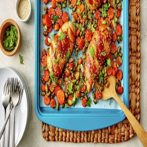 Easy Teriyaki Chicken Sheet Pan Dinner_image