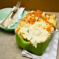 Cheesy Cauliflower and Potato Bake with Spinach_image