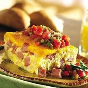 Ham and Cheese Baked Frittata image