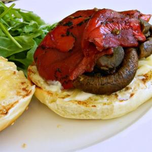 Grilled Mushroom Sandwich With Citrus Mayo_image