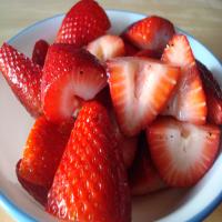 Fresh Strawberries With Limoncello image