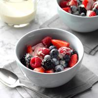 Berries with Vanilla Custard image