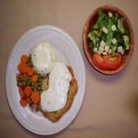 Breaded Pork Cutlet With Country Gravy image
