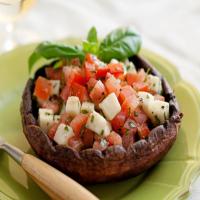 Grilled Portobello Mushrooms with Tomatoes and Fresh Mozzarella image