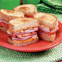 Grilled Club Sandwiches image
