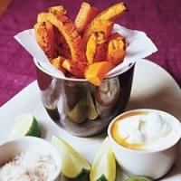Butternut Squash Fries with Chili Salt and Maple Cream_image