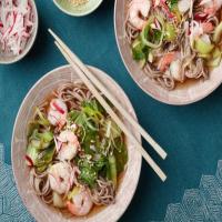 Shrimp and Leek Soba Noodles image