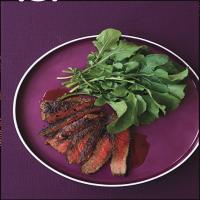 Steak with Mixed Peppercorns and Pomegranate Glaze_image