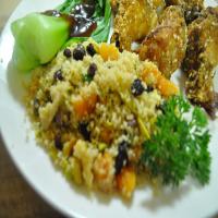 Couscous With Dried Apricots, Currants, and Pistachios_image