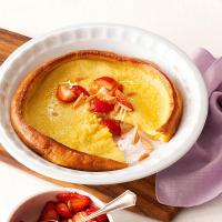 Dutch Baby Pancake with Strawberry-Almond Compote image