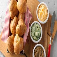 Mini-Popovers with Flavored Butter Trio image