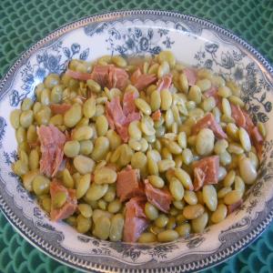 Southern Lima Butter Beans With Ham Bits image