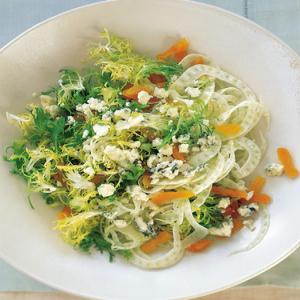 Frisee and Fennel with Dried Apricots and Crumbled Roquefort_image