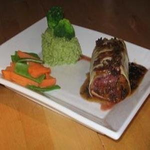 Stuffed Ostrich Fillet With Truffle Sauce_image