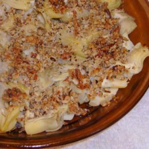 Baked Artichoke Side With Crumb Topping_image