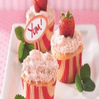 Strawberry and Cream Cupcakes image