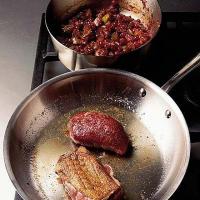 Duck breasts with redcurrant & onion relish image