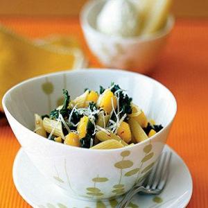 Acorn Squash and Kale Over Penne_image