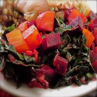 Roasted Beets and Sauteed Beet Greens_image
