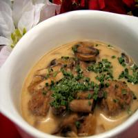 Simply Delicious Mushroom Meatball Soup_image