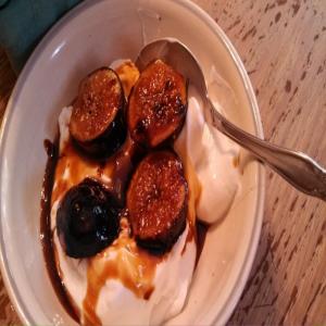 Grilled Fig and Orange Blossom Yogurt Sundaes image