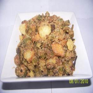 Oven Fried Okra and Potatoes image