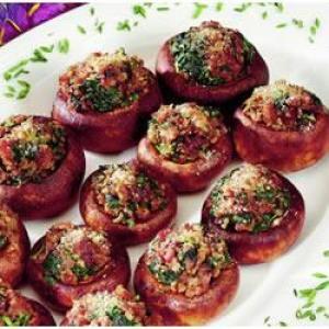 Jimmy Dean Sausage Spinach Stuffed Mushrooms_image