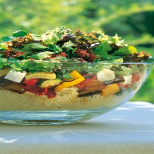 Roasted Vegetable Couscous Salad with Harissa-style Dressing_image