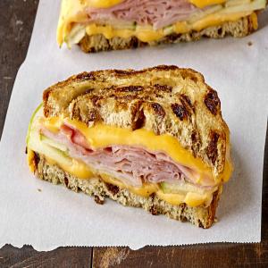 Grilled Cheese with Ham and Apples image