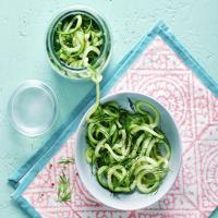 Quick pickled cucumbers image