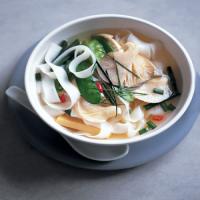 Thai Hot-and-Sour Chicken Soup with Wide Rice Sticks image
