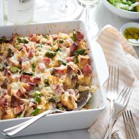 Ham, Asparagus, and Goat Cheese Strata_image