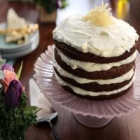 Zucchini and Ginger Naked Cake with Ginger Cream Cheese Frosting_image