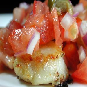 Pan Seared Scallops With Fresh Tomato Caper Salsa image