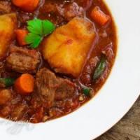 Tender Beef Stew with Potatoes and Carrots_image