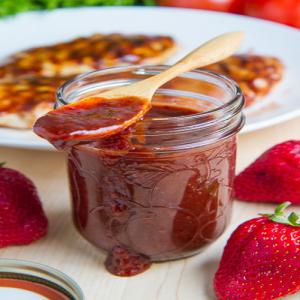 Roasted Strawberry BBQ Sauce Recipe_image