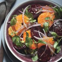 Beet and Tangerine Salad with Cranberry Dressing_image