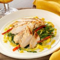 Island Chicken with Mango Slaw and Curry Sauce_image