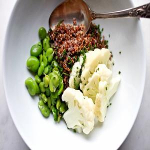 Red Quinoa, Cauliflower and Fava Bean Salad image