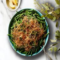 3-Ingredient Lemony Green Beans With Frizzled Leeks_image
