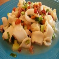 Spicy Calamari With Bacon and Scallions image