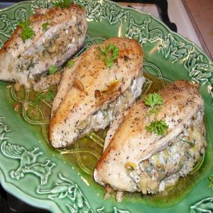 Chicken Breasts Stuffed With Basil Walnut Butter image
