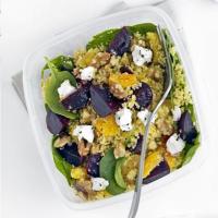 Beet, spinach & goat's cheese couscous image
