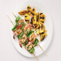 Grilled Shrimp Skewers and Plantains_image