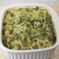 Cauliflower And Broccoli Flan With Spinach Bechamel_image