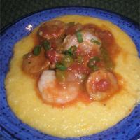 Cajun Shrimp with Cheese Grits_image
