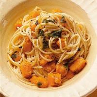 Pumpkin & sage spaghetti image